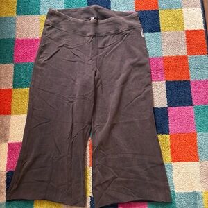 Free People Brown Wide-Leg Capris